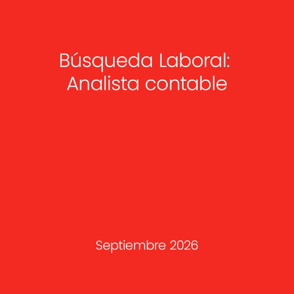 Búsqueda Laboral: Analista Contable